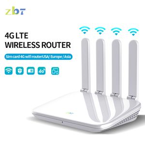 Routeurs Wiflyer Routeur 4G WE2805 CAT4 300Mbps WiFi pour la maison Carte SIM 4 Antenne 5dbi WAN LAN 300M Ethernet EC200TEUHA Modem 32 Utilisateur 230403