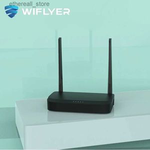 Routeurs Wiflyer WiFi LTE routeur 300Mbps 2-LAN réseau sans fil Omni II en russe avec 2.4GHZ 5dbi 2 antennes pour USB 4G Modem Dongle Q231114