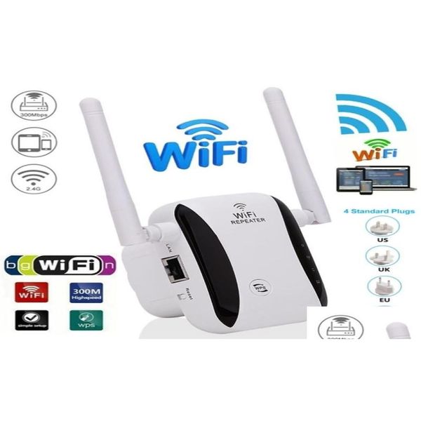 Routeurs Sans fil Wifi répéteur gamme Extender amplificateur de Signal 300Mbps routeur Booster 24G Traboost Point d'accès 2106078031428 Drop Del Otx6G