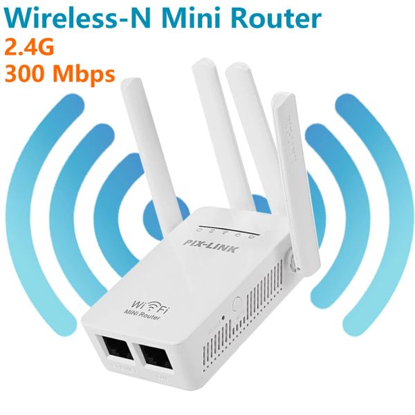 Routeurs WR09 Wilrelessn WiFi 300 Mbps Wiless WiFi Router WiFi Repeater Booster Extender Home Network 802.11b / g / N RJ45 WiFi Dongle