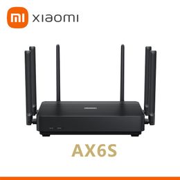 Routers Xiaomi Redmi Wireless Router Ax6s WiFi6 Mesh Mt7622B Dual Core 3202 Mbps 2.4G 5G Banden 256 MB OFDMA 6 Antennes Repeater PPPoe PPPOE PPPOE PPPOE PPPOE PPPOE