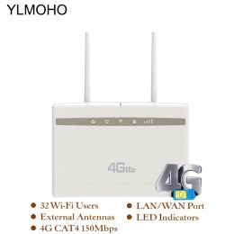 Routeurs ylmoho 4G router / cpe wifi hotspots / modem haut déband avec sim solt wi fi gateway pk huawei b525 xiaomi / mi zte router