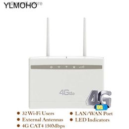 Routeurs Routeur YLMOHO 4G/points d'accès Wifi CPE/Modem haut débit avec SIM Solt routeur wi-fi passerelle PK B525/mi ZTE routeur Q231114