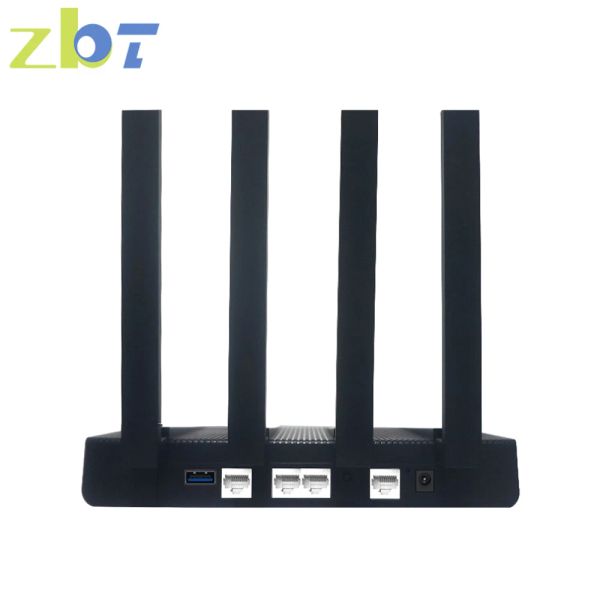 Routeurs zbt routeur à double bande routeur wifi6 routeur wifi sans fil 1800Mbps DDR3 256Mb Flash 16MB 2 * Gigabit Port 1 Wan 2 LAN WiFi 6 Roteador