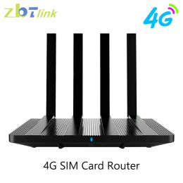 Routeurs ZBTLINK Clearing Products 300Mbps 4G Router pour Russia Europe Wireless WiFi 4G LTE Modem SIM Card Openwrt 4 * LAN USB Point d'accès