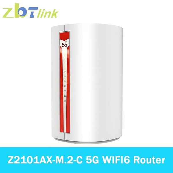 Routers ZBtlink WiFi 6 5G M.2 Mase de enrutador 1750Mbps Tarjeta SIM OpenWRT desbloqueada Gigabit Lan 802.11ax 5GHz 2.4G WiFi Extender Top CPE