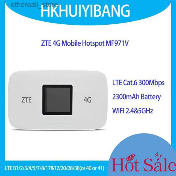 Routeurs ZTE MF971V MF971RS 4G + Hotspot WiFi Mobile LTE Cat6 300 Mbps 2300 mAh double bande WiFi Modem domestique 4G routeur de poche Q231114