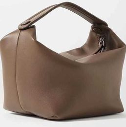 Bolso de fila, bolsos de diseñador, fiambrera de piel de vaca, les Bains Tote, bolso de estilo extremadamente simple, para mujer, europeo, americano, 2023