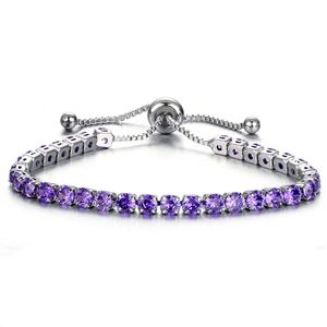 Iced out tennis verstelbare armband manchetten rij kubieke zirkonia diamant armbanden bruiloft mode sieraden voor vrouwen kinderen cadeau wil en sandy