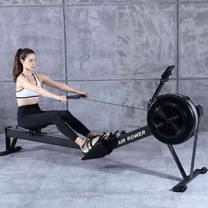 Máquina de remo Air Rower Remo comercial Gimnasio en casa Equipo de ejercicios Resistencia al viento Máquinas deportivas de interior Gimnasio deportivo Ventilador de bicicleta aeróbica Monitor de rendimiento PM5