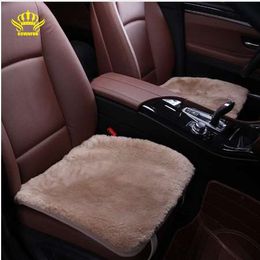 Rownfur Autostoel Cover Faux Bont Houd Warm Universal voor Auto Front Seat Covers Herfst en Winter Seat-Covers 1PCS 4373