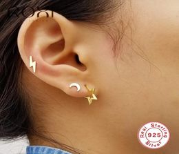 ROXI 925 STERLING Silver Exquis Stud for Women Jewelry Hollow à cinq boucles d'oreilles étoiles Piercing Eaute d'oreille 4077683