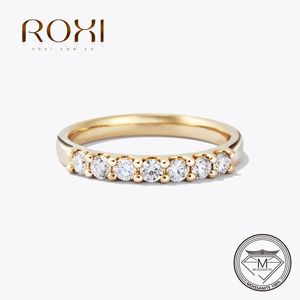 ROXI – bague demi-bulle en or de 2.5mm pour femmes, bijoux de mariage, bracelet de fiançailles en diamant, 240115