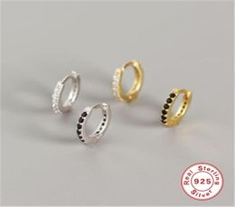 Pendientes de aro pequeño Roxi Ronda de circonía cúbica llena de oro para mujeres 100 925 Earring de plata esterlina233406444