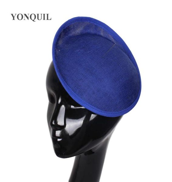 Azul real o múltiples colores Imitación SINAMAY 20 CM Fascinator Base accesorios para el cabello de boda DIY women039s sombreros de fiesta mat9652258