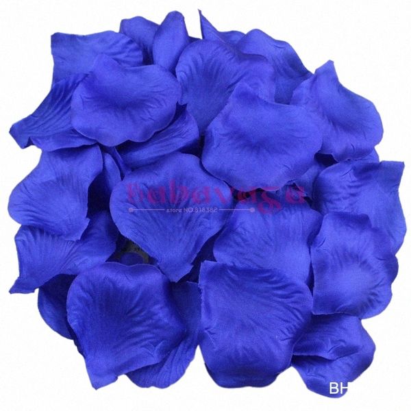 Royal Blue Sapphire Varios coloridos pétalos de rosa de seda de seda Banquete de boda Favor la mesa decoratis 40 colores g3zw#