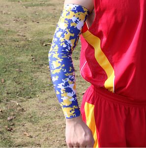Royal Blue / Yellow Digital Camo Arm Sleeves Sleeve Football Baseball Basketball