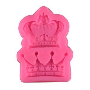 Royal Crown Silicone Fandont Schimmel Silicagel Mallen Kronen Chocolade schimmels Candy schimmel bruidstaart Decoreren Tools Dh555