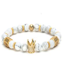 Royal Natural Matte Agate Stone Breded Bands Fabriqué à la main Bracelet de poignet d'énergie pour hommes et femmes Gift moyen Valentin0393886423