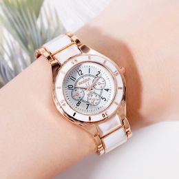 Royal Watch Rose Gold Case Black Dial Mens Mechanische beweging Sweeping Movement 41mm Sapphire Glass Roestvrij stalen armband Waterdichte horloges