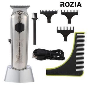 ROZIA USB rechargeable tondeuse à cheveux barbier LCD tondeuse Machine coupe de cheveux barbe pour hommes coupe de cheveux outil de coiffure 231220
