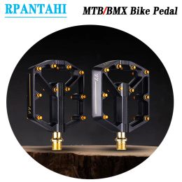 RPANTAHI MOURNIAN Pédales or de vélos 3 roulements Aluminium Alloy Platform Adjustable Grip BMX Pédales MTB ACCESSOIRES DE BILLE