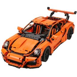 RS -blokken MOC bakstenen 911 Technische auto Compatibel 42056 Toys For Boys Gifts Kids Constructor Model Building Kits voor volwassenenl245
