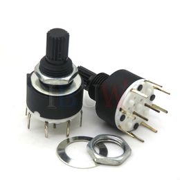RS16 RS26 Selecteerbare band Rotary Channel Selector Switch Single Deck Rotary Switch Band Selector 1P12T 2P6T 3P4T 4P3T