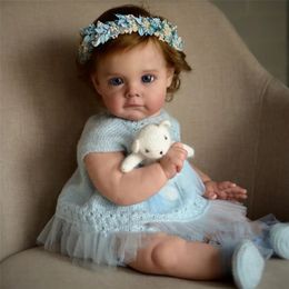RSG Reborn Baby Doll 22 inch LifeLy Born Maggi Vinyl Ongeprakteerde Onvoltooide Doll Parts Diy Blank Doll Kit 220630