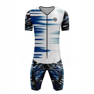 RT Sport Wear Triathlon Race Performance Suit Mens Mens Squinsuit à manches courtes SwimmingCyclingrunning Speedsuit Dry Jumps Suit 240523