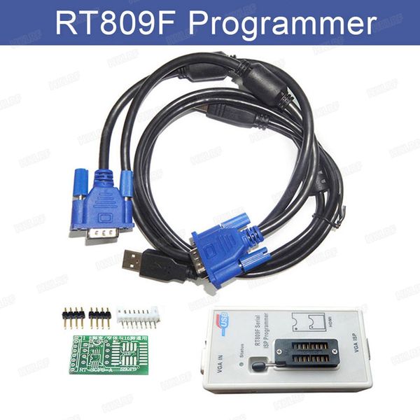 RT809F Serial ISP Programmer Tool para PC MainBoard LCD Controller Kits de lectura y escritura USB EPROM FLASH VGA ISP Mejor calidad freeshipping