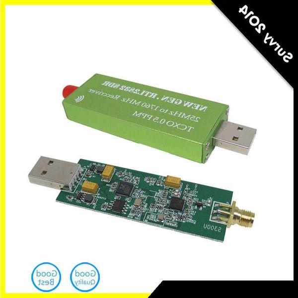 Livraison gratuite RTL-SDR Adaptateur USB RTL2832U R820T2 1Ppm TCXO TV Tuner Stick Récepteur Oscillateur Tmoeh