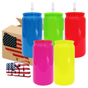 RTS 16oz Bright Candy Néon Couleur de vocation d'été Style de dessin animé BPA GRATUIT ENF