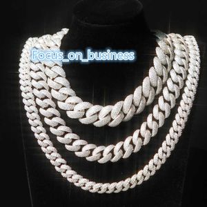 RTS 6-22MM 2ROWS 4ROWS 5ROWS CUBAN LINK CHAMP S925 Silver VVS Moisanite Cuban Chain Pass Tester Diamond Tester Gra Certificate Hip Hop