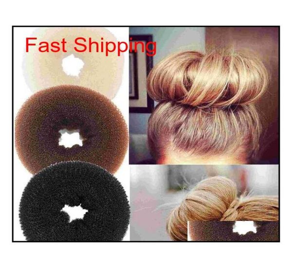 Élastiques 24pcs Hair Volumizing Scrunchie Donut Ring Style Bun Bump Scrunchy Bump It Snooki Gjgme AX9OC4992514