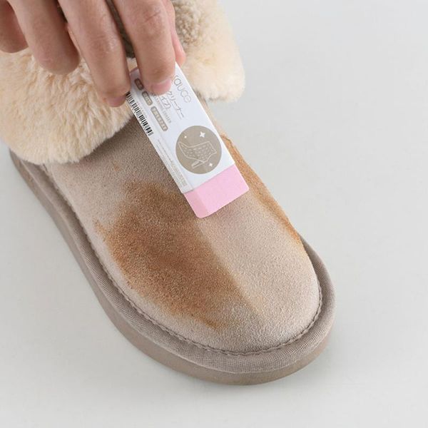 Bloc de caoutchouc pour chaussures en cuir suédé botte propre soin gomme chaussure brosse essuyer garder les chaussures propres bien rangées réduire la poussière