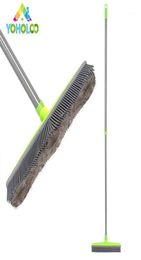 Rubberen bezem Pet Hair Lint Removal Device Borsten Magic Clean Sweeper Squeegee Scratch Brastle Long Push Broom18992394