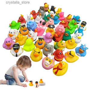 Rubber Duck Babybadje Speelgoed Indoor Badkamer Tub Outdoor Strand Zwembad Park Water Speelgoed Water Drijvende Gele Eend kinderen Gift L230518