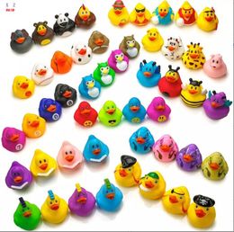 Canards en caoutchouc, jouets de bain pour bébé, jouets de douche pour enfants, mignon petit canard jaune avec son de pression, jouet de bain, jouets flottants pour piscine