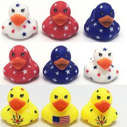 Rubberen Ducks Baby Bath Toys Party Supplies Kids Douche Bad speelgoed Float piepend geluid Duck Water Spelspel Gift voor kinderen