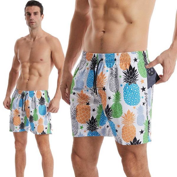 Pantalon de plage à séchage rapide avec bande élastique en caoutchouc pour hommes, sport décontracté, surdimensionné, short ample, stabilité