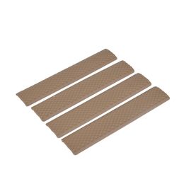 Bandes de protection en bois/bandes de protection des yeux en caoutchouc avec 4 enveloppements trapézoïdaux keymod mesh couleurs noir/sable