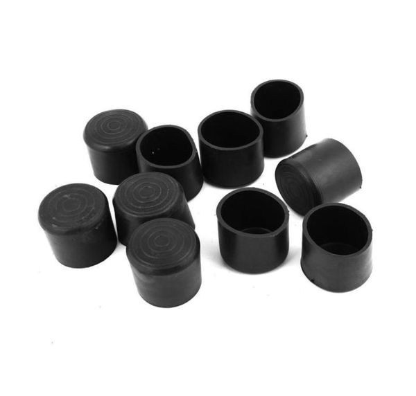 Coupage à extrémité ronde flexible en caoutchouc flexible de 38 mm 10 pcs noir1538308