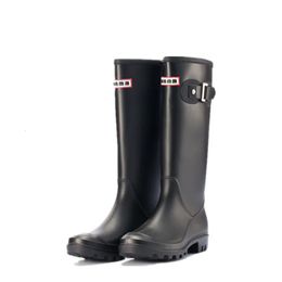 Bottes de pluie en caoutchouc pour femmes, imperméables, mates, hautes, en caoutchouc, bottes Wellington pour le jardin et le travail, 240102