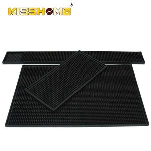 Caoutchouc Service Bar Tapis PVC Pad Anti-dérapant Goutte À Goutte Tapis Cocktail Barman Tasse À Thé Tasse Ensemble Étanche Cuisine Napperon Accessoires 210706