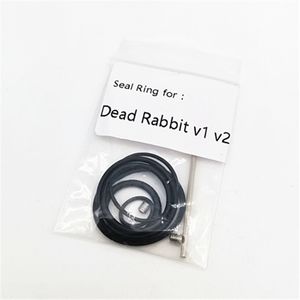 Junta tórica de sello de silicona de goma para Dead Rabbit V1 V2 / V3 / Fat Rabbit RTA / Solo accesorios negro 1 paquete