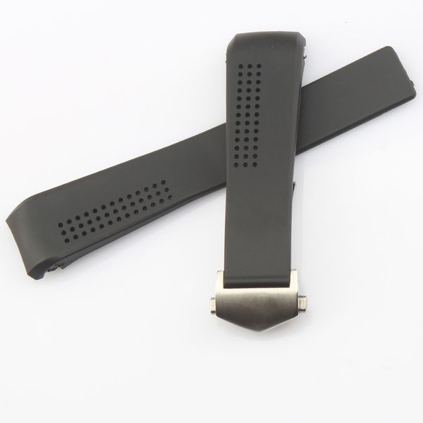 Bracelet en caoutchouc pour bracelet de montre FIT TACa 20 22 Bracelet en silicone avec boucle déployante