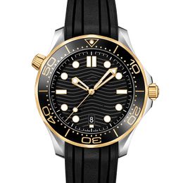 Rubberen band roségoud ontwerpers horloge roestvrij staal heren automatische luxe herenhorloges professionele duiker 300M Master NATO-horloges