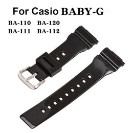 Pulsera de banda de reloj de goma para Casio G-Shock Baby-G BA110 BA111 BA112 BA130 BA120 Smart Watch Accessorise Wutband Cinturón