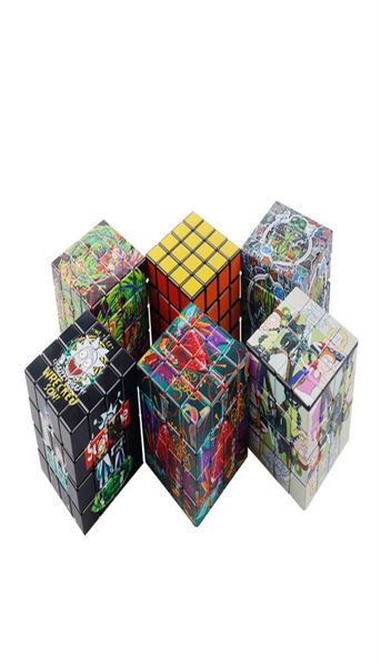 Rubix Cube furtif nouveauté broyeur à herbes 4 couches 60 MM motif de dessin animé tabac mouture épice Miller broyeur broyeur broyage haché9259771